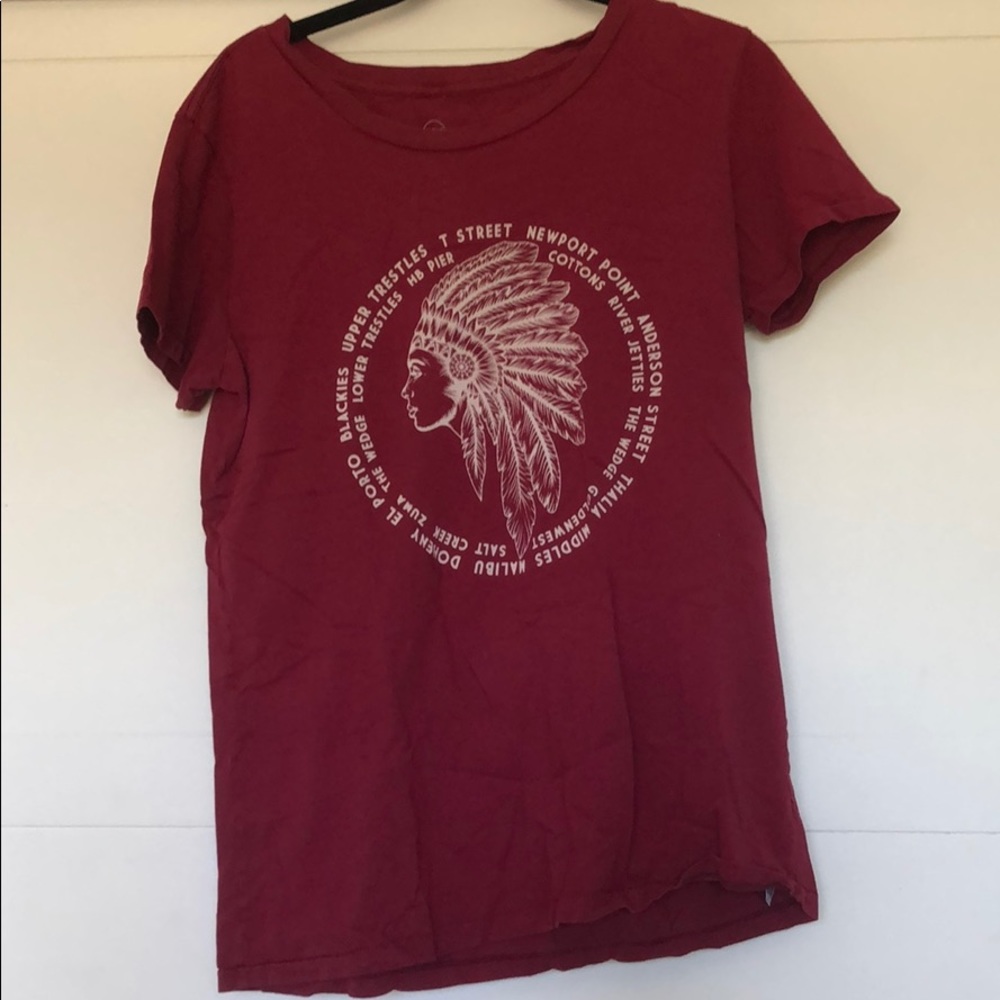 Maroon colored shirt